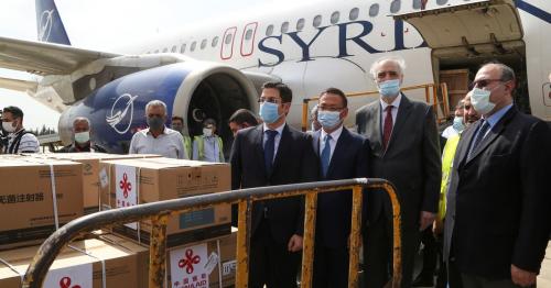 Syria gets donation of 150,000 COVID shots from China