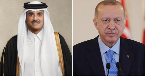 Qatar Amir, Turkish president call for end to Israeli occupation forces' attack on unarmed civilians