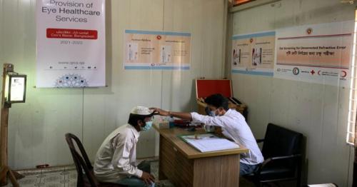 QRCS offers eye care facilities for refugees, community in Bangladesh