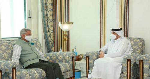 Deputy PM and FM meets Indian FM in Doha