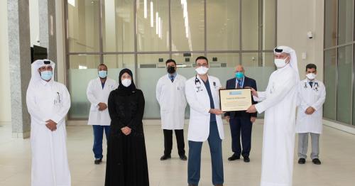 Minister of Public Health visits Hazm Mebaireek General Hospital as it recommences normal services