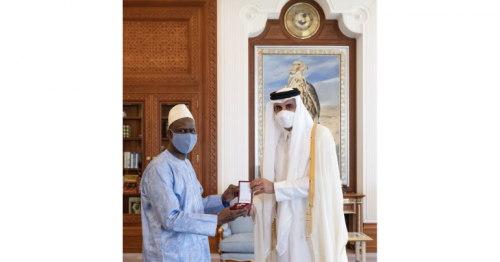HH the Amir meets Senegal Ambassador