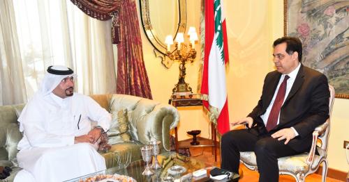 Lebanon's Caretaker Prime Minister Meets Ambassador of the State of Qatar