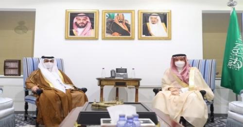 Undersecretary of Saudi Ministry of Foreign Affairs Meets Qatari Charge d'Affaires 