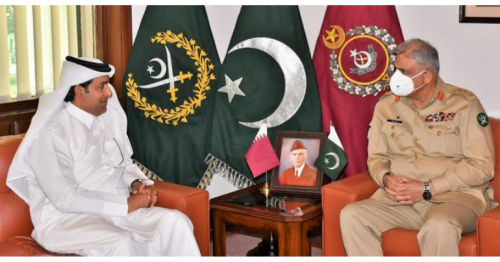 Pakistan Army Chief meets Qatar Envoy 