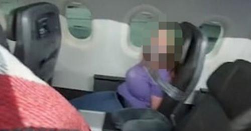 Woman DUCT TAPED to seat on American Airlines flight after ‘trying to open plane door and biting attendant’